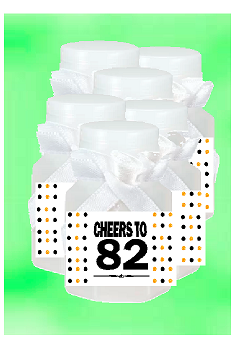 82nd Birthday - Anniversary Party Favor Mini Bubbles with Wand -12pack