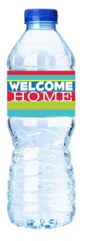 Welcome Home-Personalized Water Bottle Labels-12pack