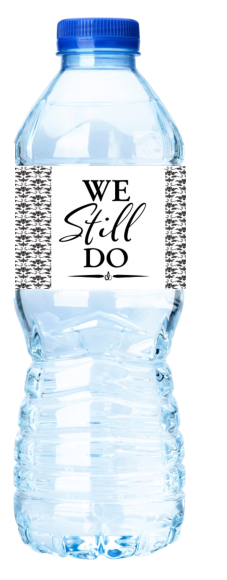 15ct We Still Do Table Decoration Water Bottle Labels - Stickers