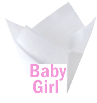Baby Shower Tender Baby Girl Tulip Baking Cup Liners - 12pack