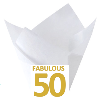 Gold Fabulous 50 Tulip Baking Cup Liners - 12pack