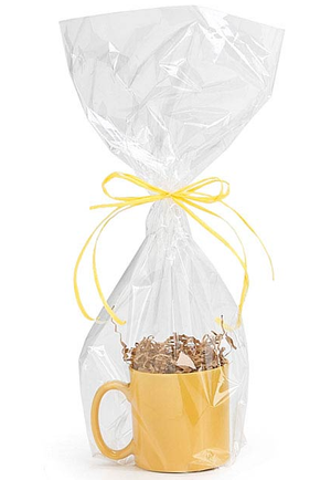10pack Clear Cello-cellophane Bags Gift Basket Packaging Bags Cello Bags 20 x 9  Clear