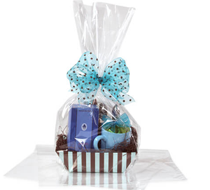 10pack Clear Cello-cellophane Bags Gift Basket Packaging Bags Cello Bags 16"x24" Clear