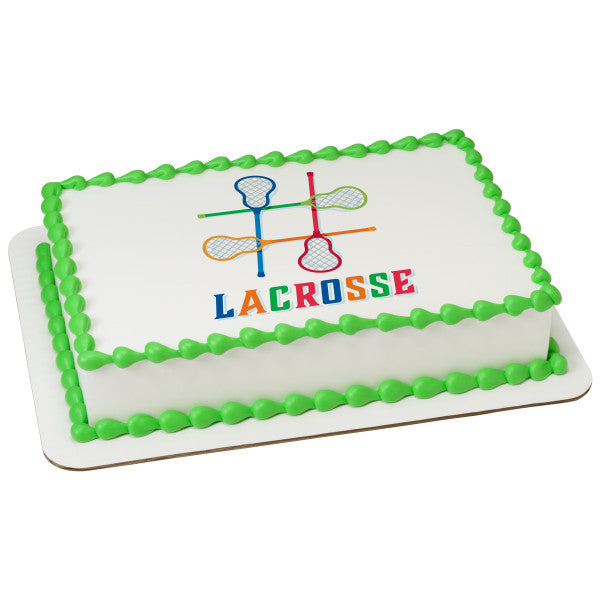 Lacrosse Edible Cake Decoration Topper