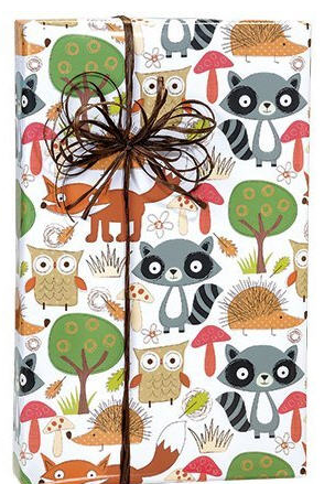 Forest Friends Birthday - Special Occasion Gift Wrap Wrapping Paper-16ft