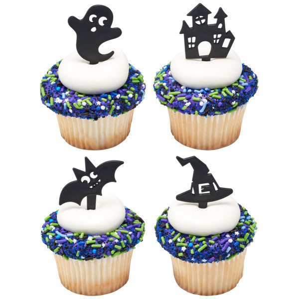 Spooky Boo  Cupcake - Desert  Decoration Topper Picks 12ct