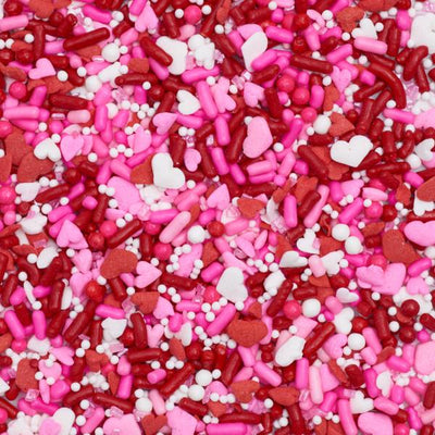 Classic Valentines Day Edible Decoration Confetti Sprinkles Cake Cookie Cupcake Icecream Donut Quins 6oz 