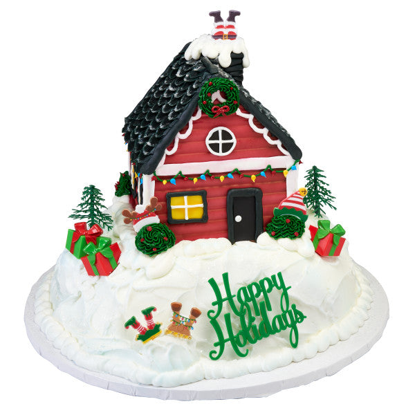 12pack Evergreen Green Trees Cake - Cupake Decoration Toppers