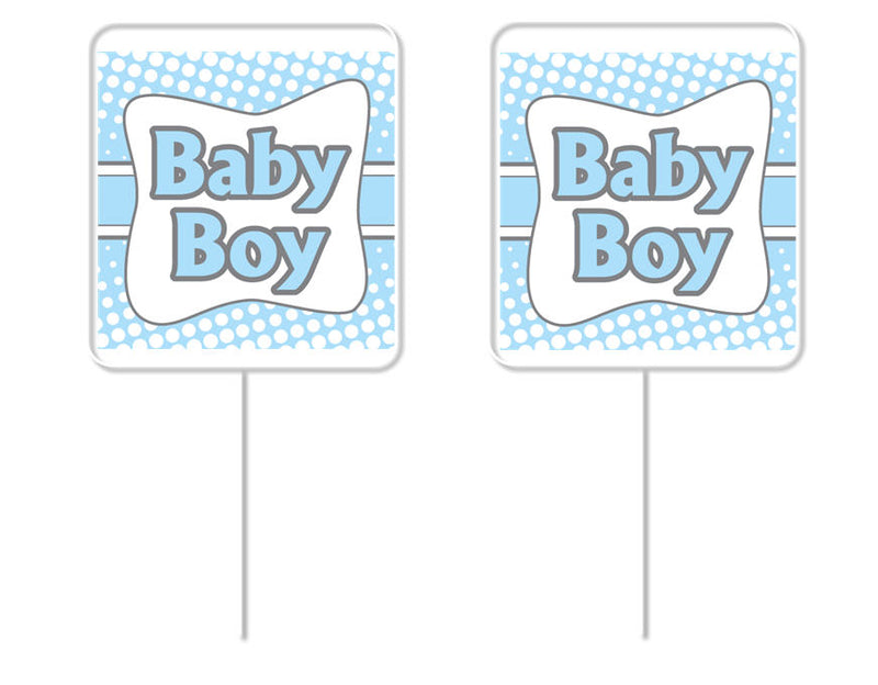 Baby Boy Cupcake Appetizer Food Picks -12pack