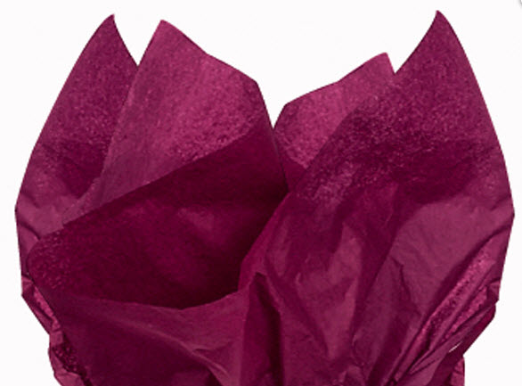 Burgundy Color Gift Wrap Pom Pom Tissue Paper