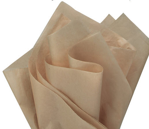 Desert Tan Color Gift Wrap Pom Pom Tissue Paper