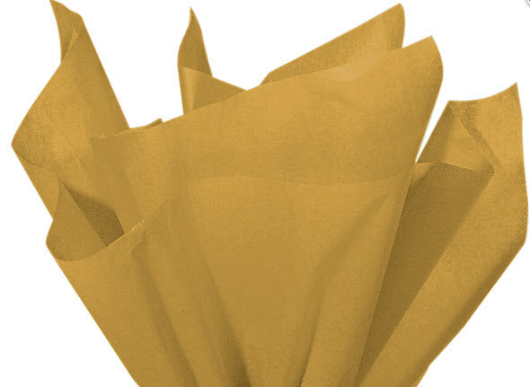 Antique Gold Color Gift Wrap Pom Pom Tissue Paper