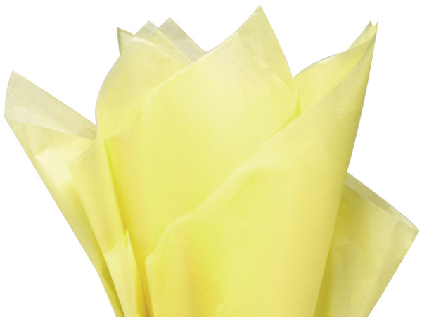 Light Yellow Color Gift Wrap Pom Pom Tissue Paper