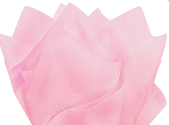 Light Pink Color Gift Wrap Pom Pom Tissue Paper