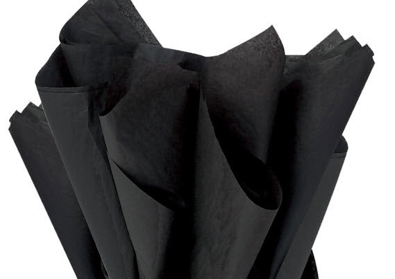 Black Color Gift Wrap Pom Pom Tissue Paper