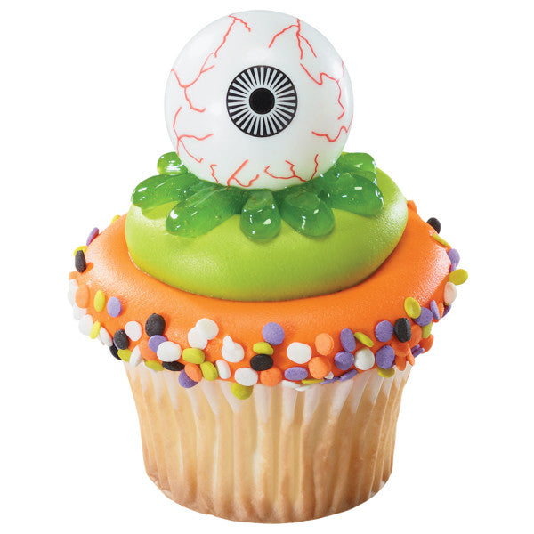 CakeSupplyShop Eye & Witch Finger Pic Cupcake Decoration 12ct
