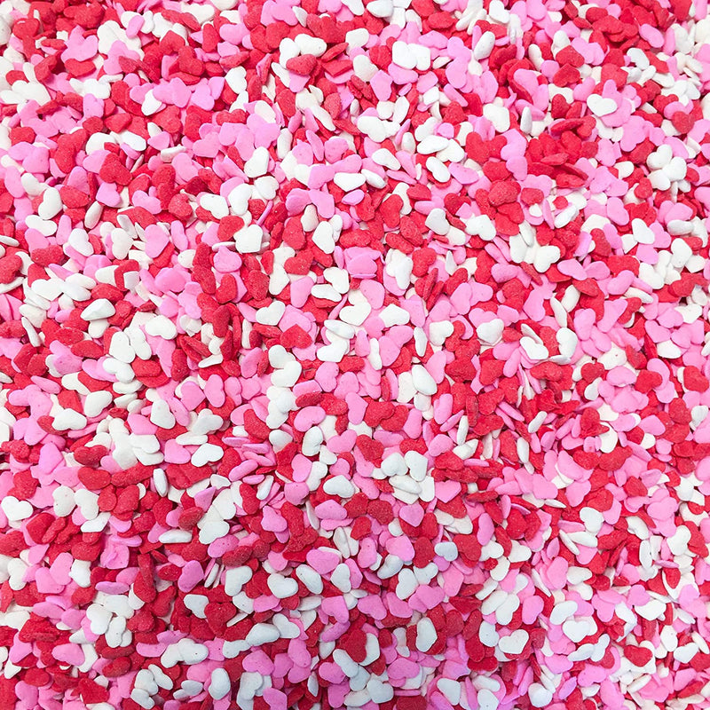 Mini Hearts Red White Pink Happy Valentine&