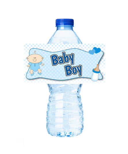 Baby Boy Personalized Party Decoration Water Bottle Label Stickers